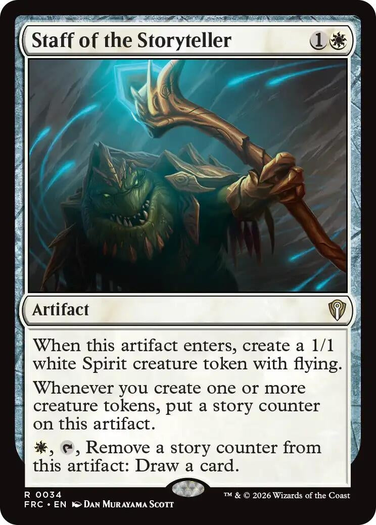 Image for Staff of the Storyteller (34) (Commander: Reality Fracture) - Magic: The Gathering