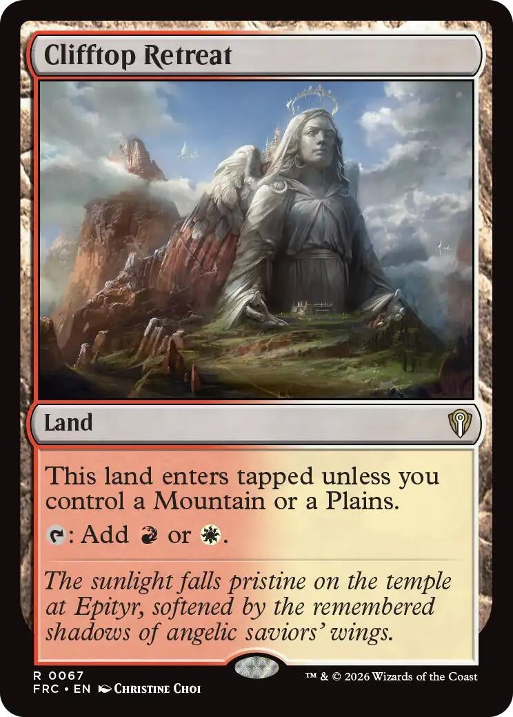 Image for Clifftop Retreat (67) (Commander: Reality Fracture) - Magic: The Gathering