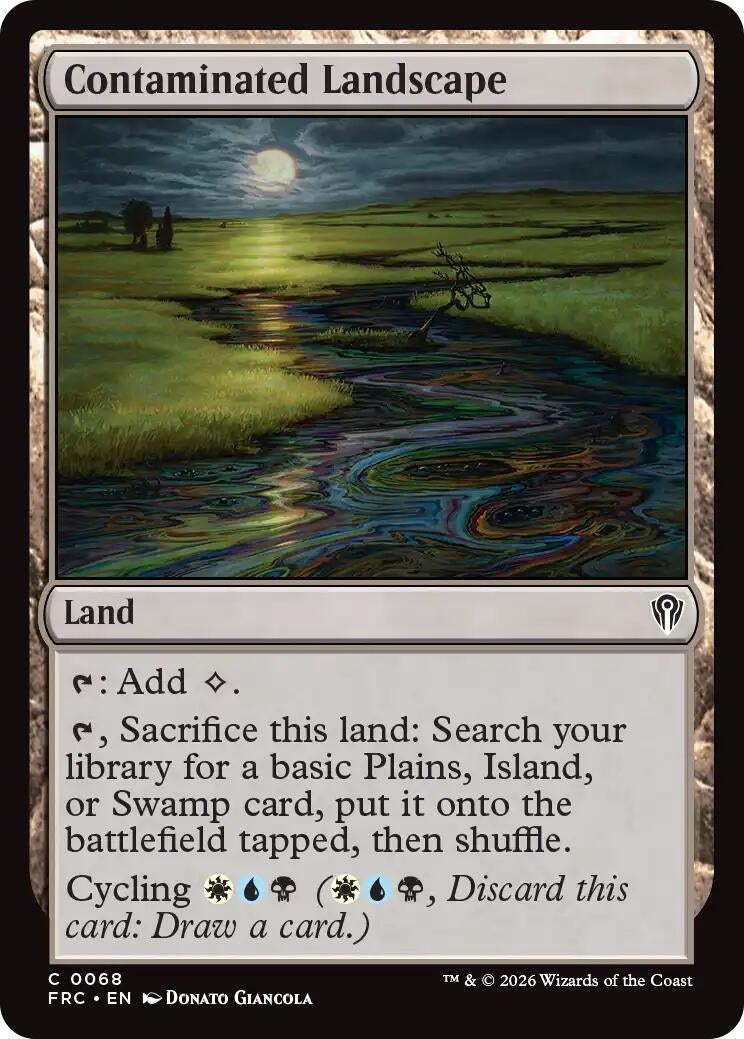 Image for Contaminated Landscape (68) (Commander: Reality Fracture) - Magic: The Gathering