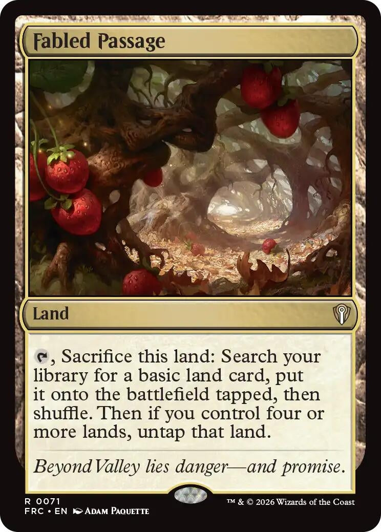 Image for Fabled Passage (71) (Commander: Reality Fracture) - Magic: The Gathering