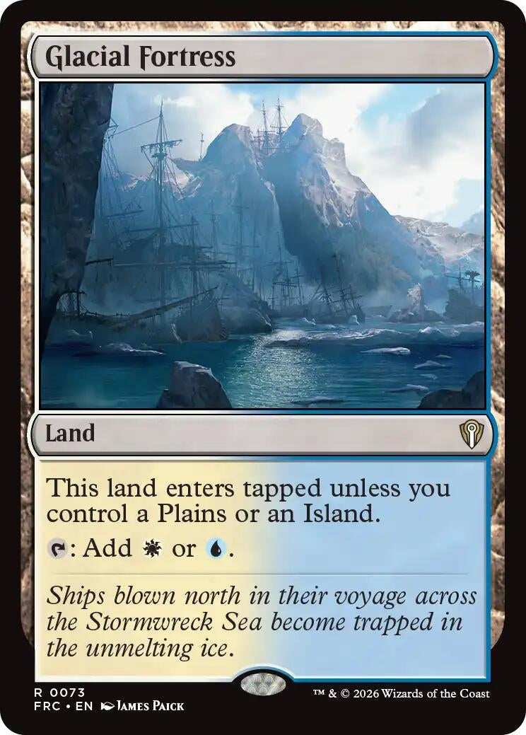 Image for Glacial Fortress (73) (Commander: Reality Fracture) - Magic: The Gathering