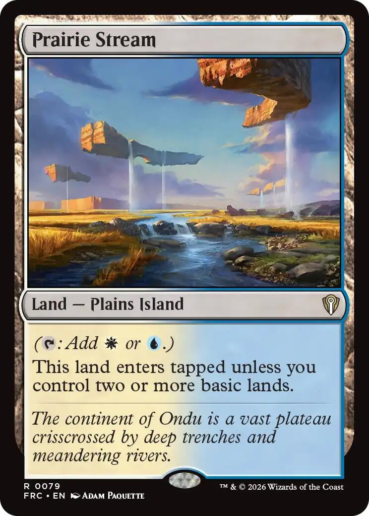 Image for Prairie Stream (79) (Commander: Reality Fracture) - Magic: The Gathering