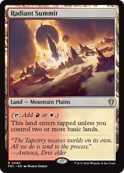 Radiant Summit (80) (Commander: Reality Fracture)