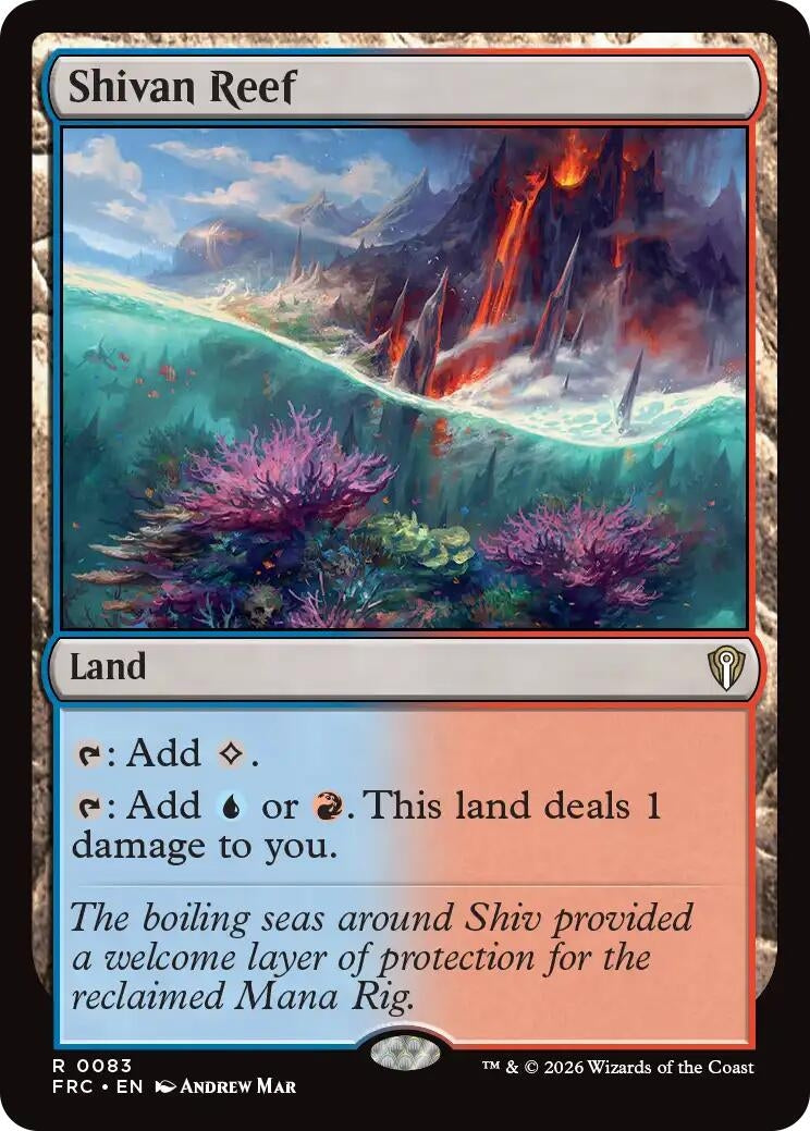 Image for Shivan Reef (83) (Commander: Reality Fracture) - Magic: The Gathering