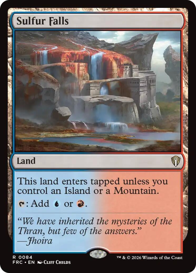 Image for Sulfur Falls (84) (Commander: Reality Fracture) - Magic: The Gathering