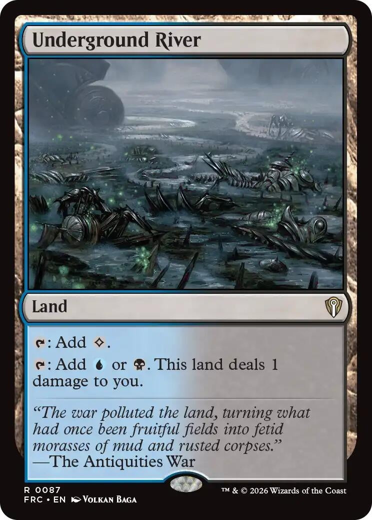 Image for Underground River (87) (Commander: Reality Fracture) - Magic: The Gathering