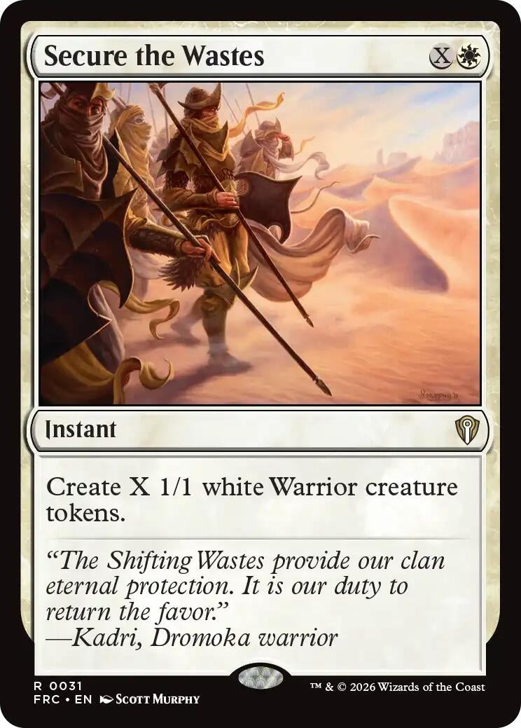 Image for Secure the Wastes (31) (Commander: Reality Fracture) - Magic: The Gathering