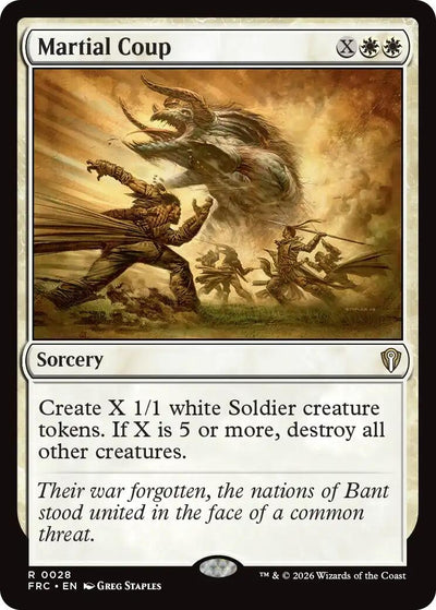 Martial Coup (28) (Commander: Reality Fracture)