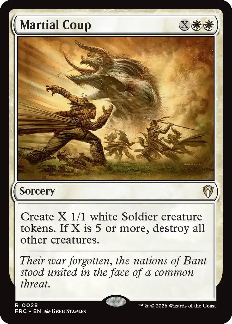 Image for Martial Coup (28) (Commander: Reality Fracture) - Magic: The Gathering