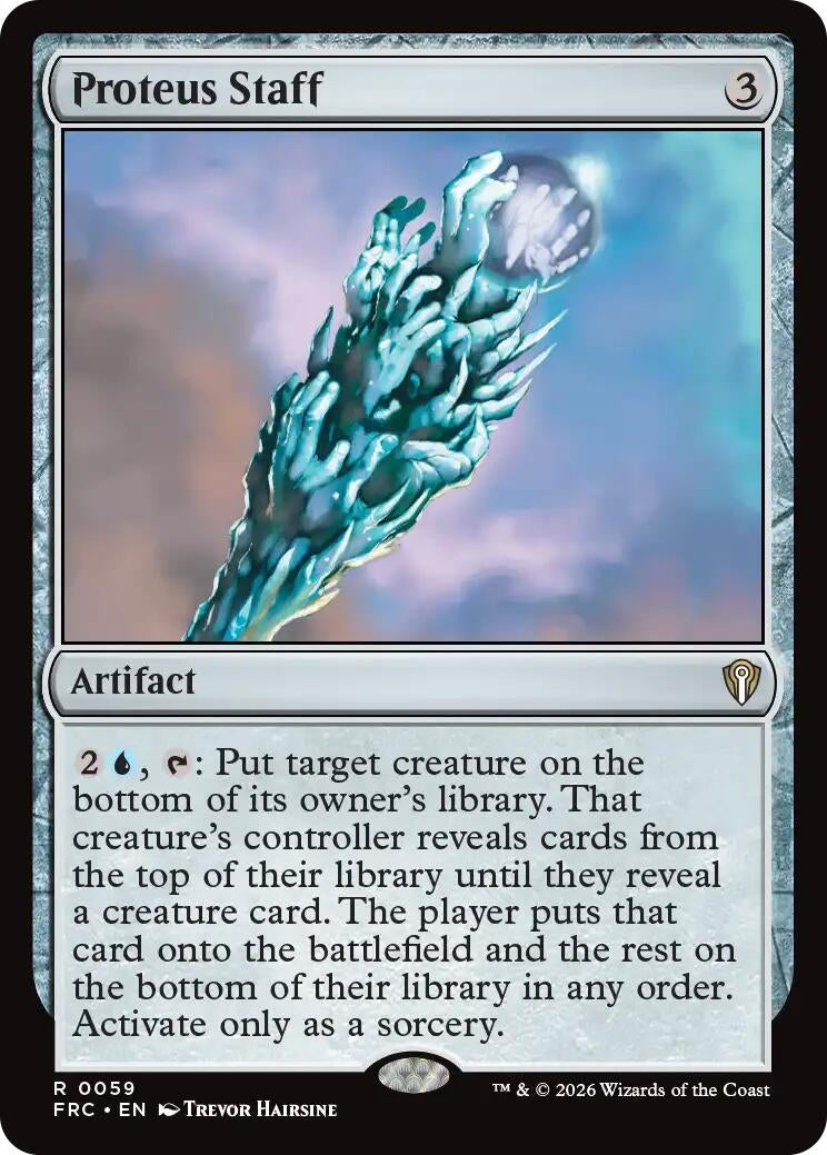 Image for Proteus Staff (59) (Commander: Reality Fracture) - Magic: The Gathering