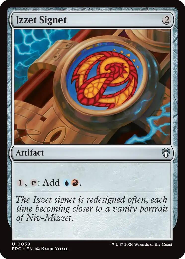 Image for Izzet Signet (58) (Commander: Reality Fracture) - Magic: The Gathering