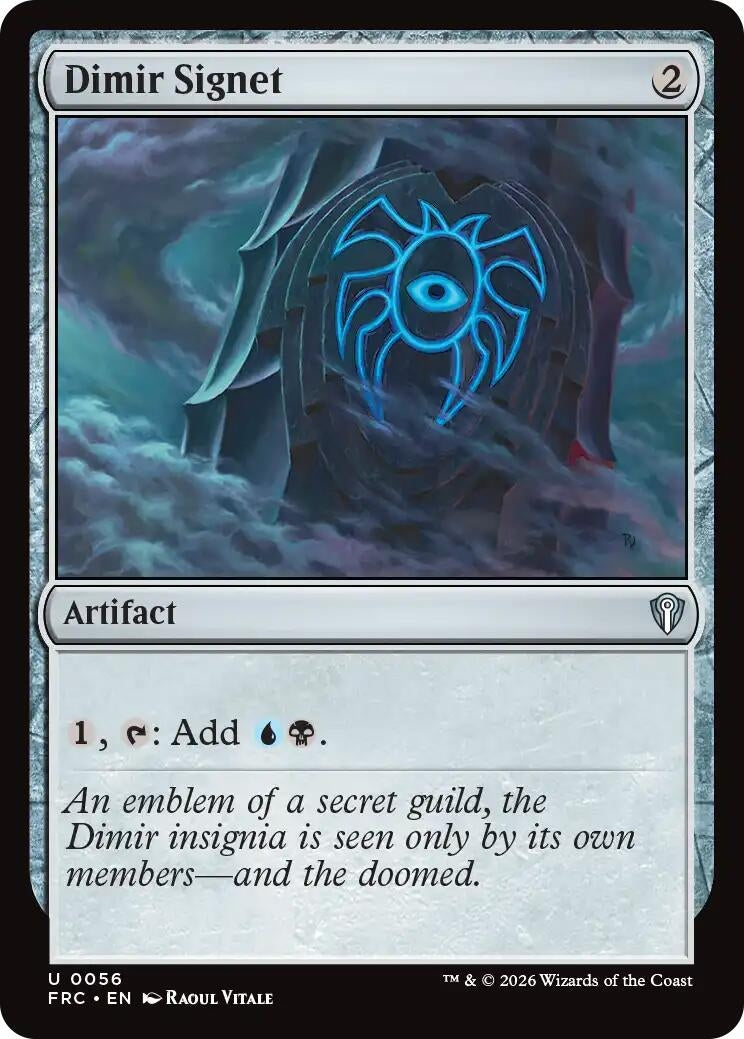 Image for Dimir Signet (56) (Commander: Reality Fracture) - Magic: The Gathering
