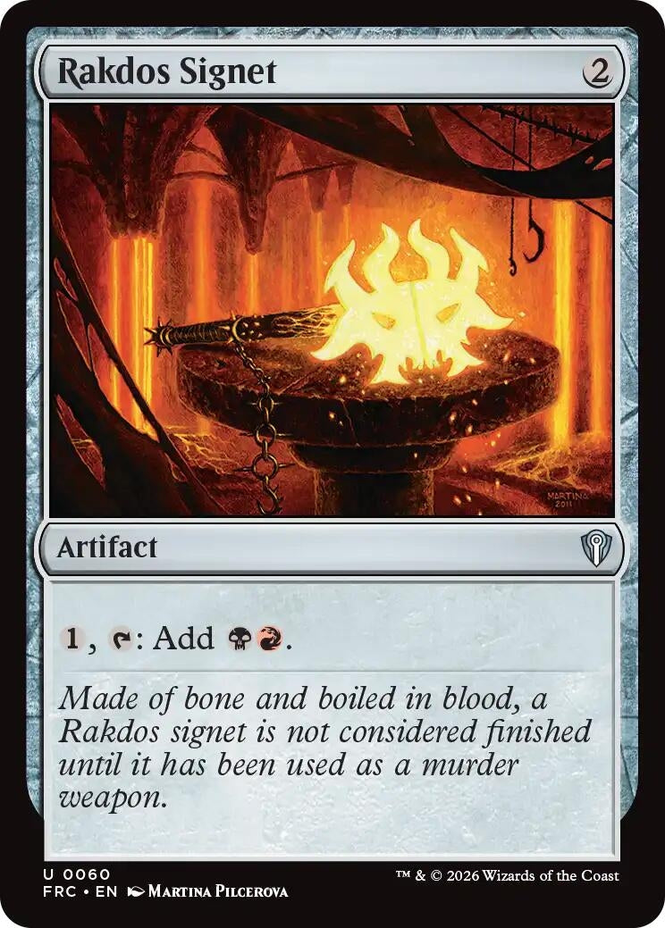 Image for Rakdos Signet (60) (Commander: Reality Fracture) - Magic: The Gathering