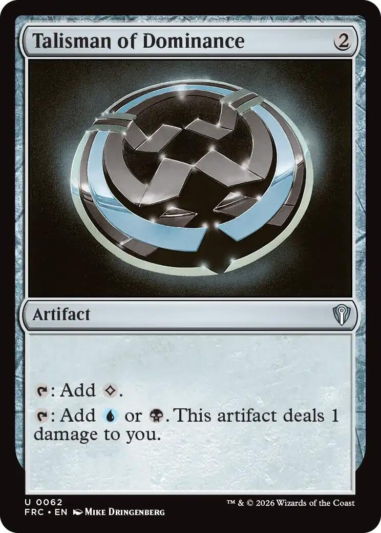Image for Talisman of Dominance (62) (Commander: Reality Fracture) - Magic: The Gathering