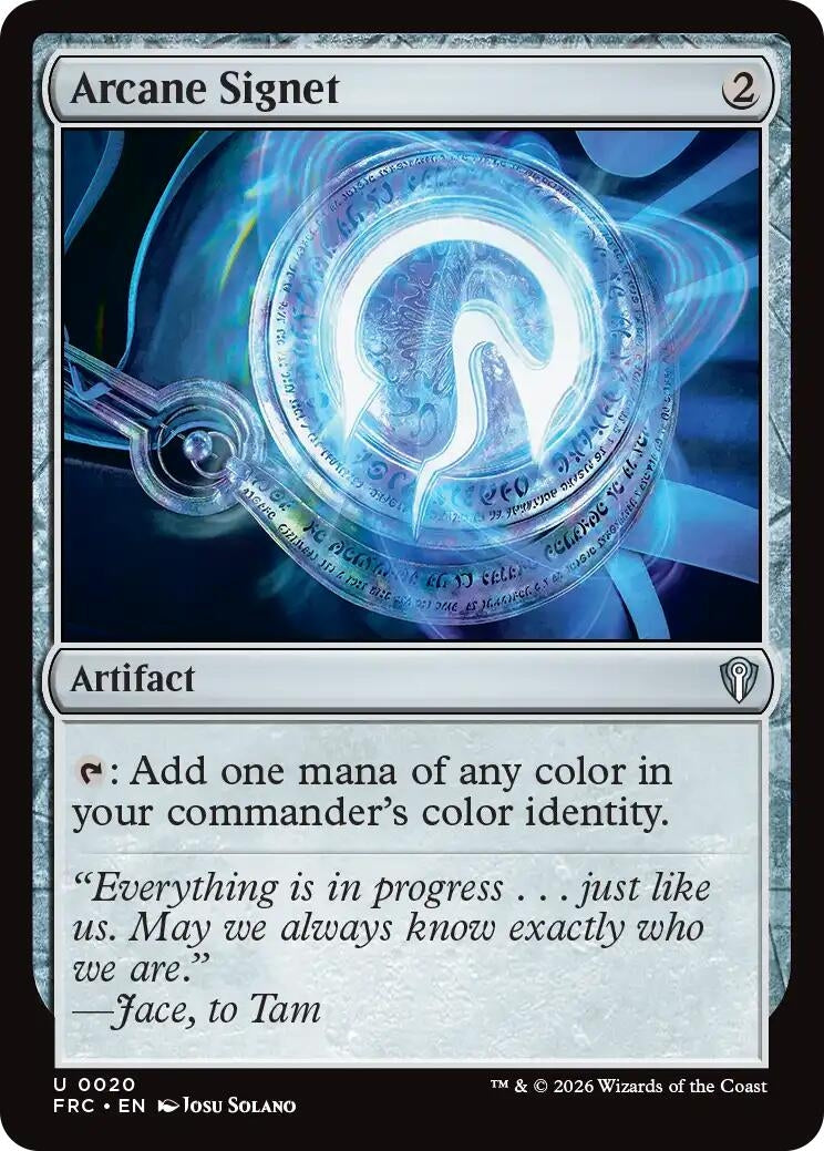 Image for Arcane Signet (20) (Commander: Reality Fracture) - Magic: The Gathering