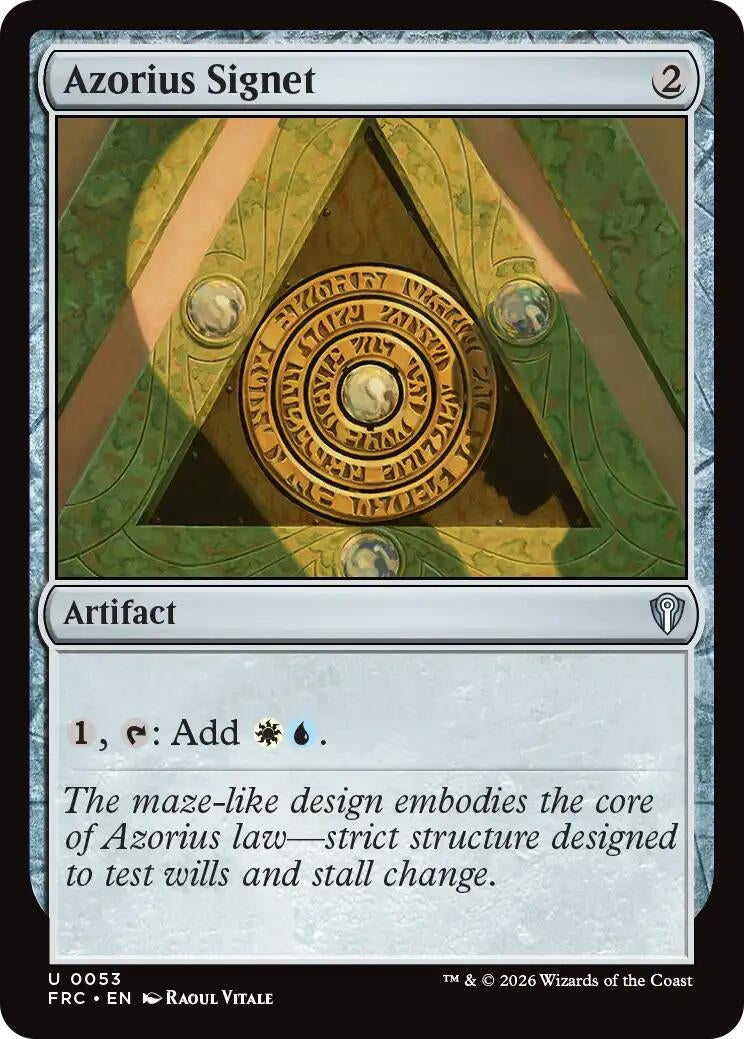 Image for Azorius Signet (53) (Commander: Reality Fracture) - Magic: The Gathering