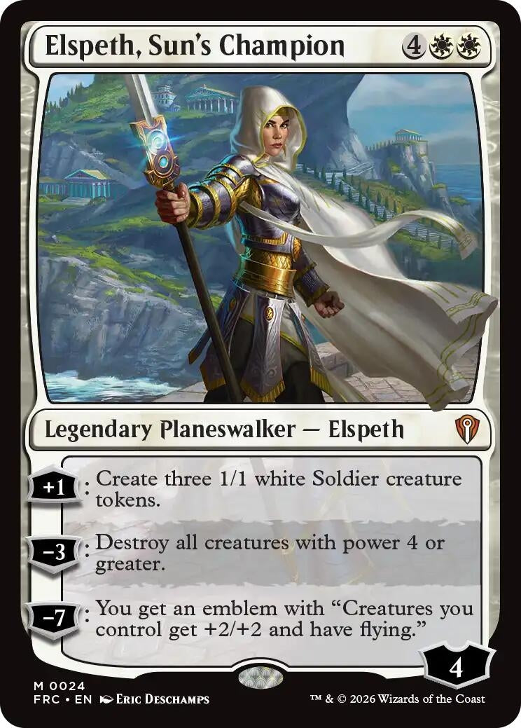 Image for Elspeth, Sun's Champion (24) (Commander: Reality Fracture) - Magic: The Gathering