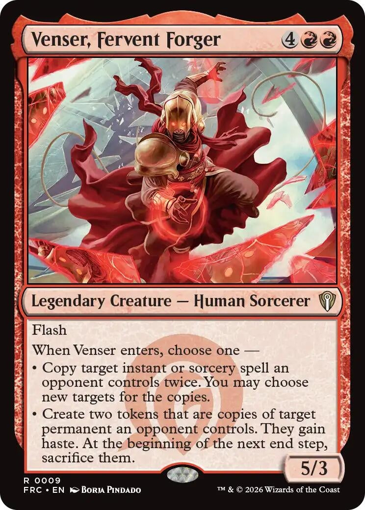 Image for Venser, Fervent Forger (9) (Commander: Reality Fracture) - Magic: The Gathering