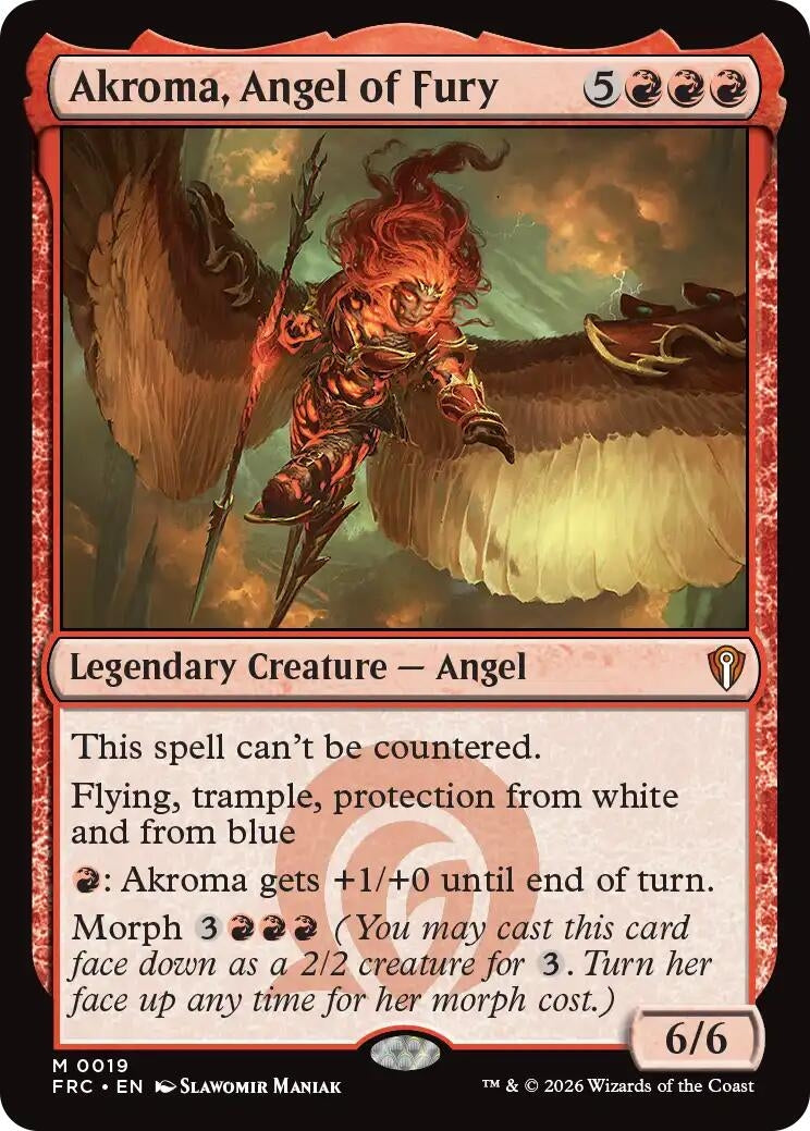 Image for Akroma, Angel of Fury (19) (Commander: Reality Fracture) - Magic: The Gathering