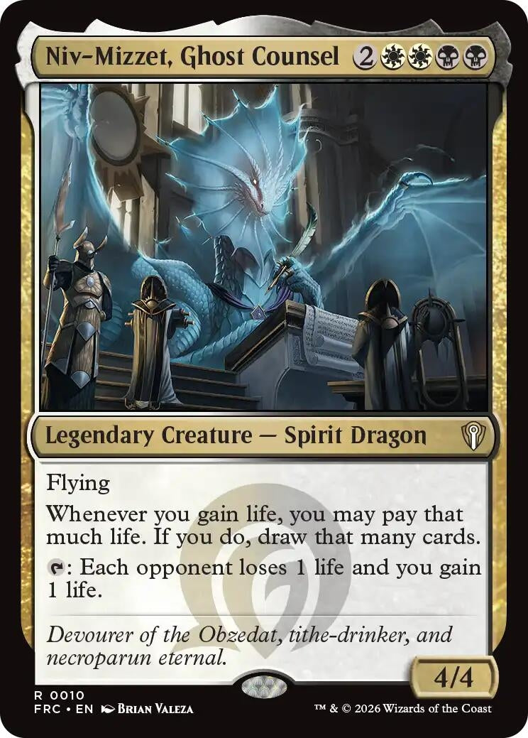 Image for Niv-Mizzet, Ghost Counsel (10) (Commander: Reality Fracture) - Magic: The Gathering