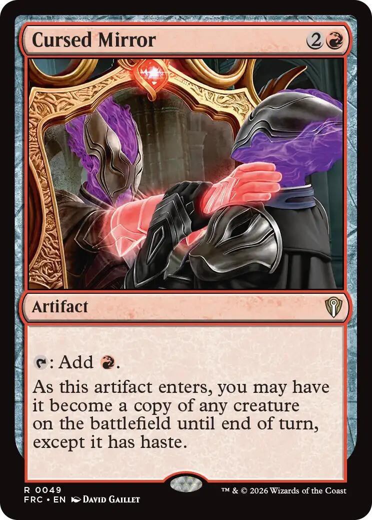 Image for Cursed Mirror (49) (Commander: Reality Fracture) - Magic: The Gathering