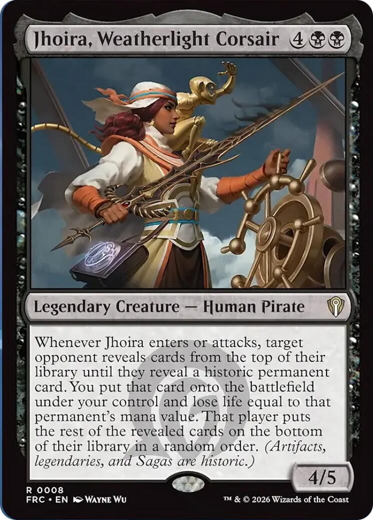 Image for Jhoira, Weatherlight Corsair (8) (Commander: Reality Fracture) - Magic: The Gathering