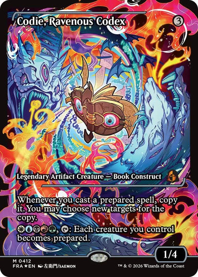 Codie, Ravenous Codex (Showcase) (412) (Reality Fracture) (Foil) (FRA)