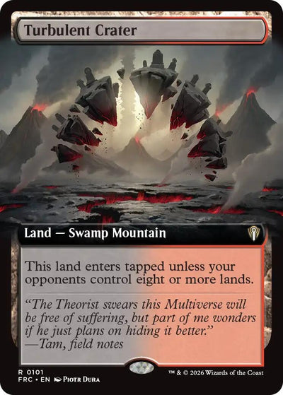 Turbulent Crater (Extended Art) (101) (Commander: Reality Fracture)
