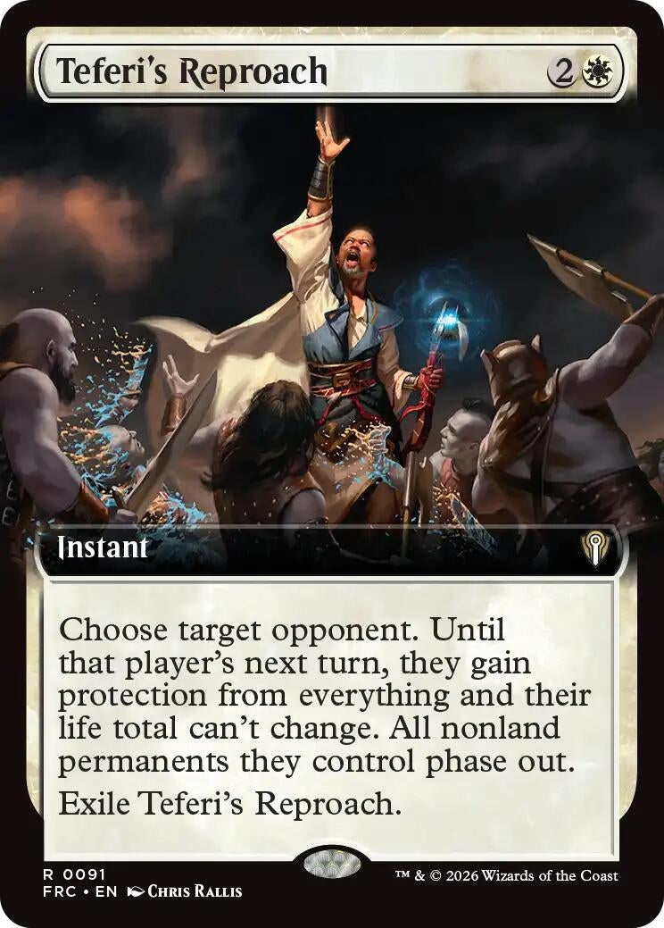 Image for Teferi's Reproach (Extended Art) (91) (Commander: Reality Fracture) - Magic: The Gathering
