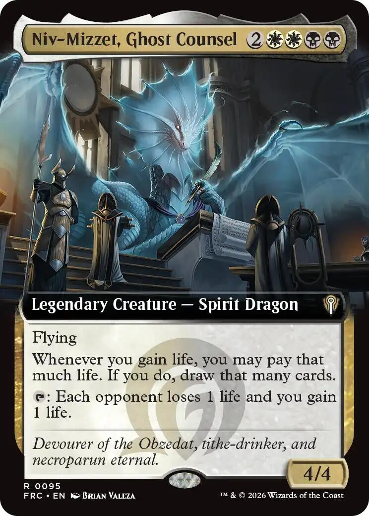 Image for Niv-Mizzet, Ghost Counsel (Extended Art) (95) (Commander: Reality Fracture) - Magic: The Gathering