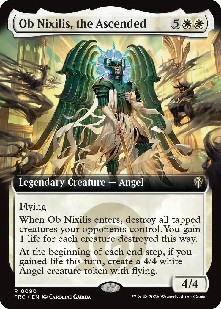 Image for Ob Nixilis, the Ascended (Extended Art) (90) (Commander: Reality Fracture) - Magic: The Gathering