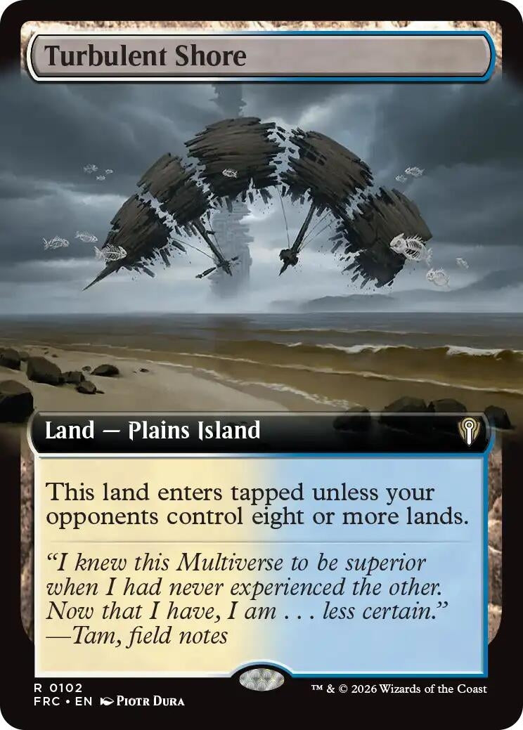 Image for Turbulent Shore (Extended Art) (102) (Commander: Reality Fracture) - Magic: The Gathering