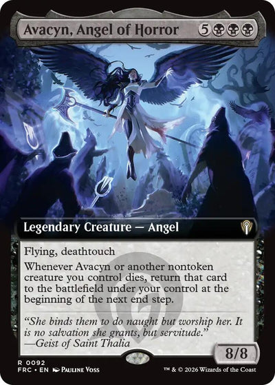 Avacyn, Angel of Horror (Extended Art) (92) (Commander: Reality Fracture)