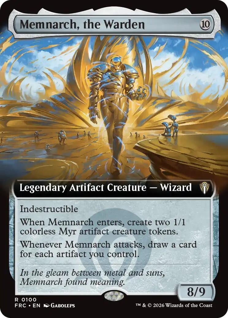 Image for Memnarch, the Warden (Extended Art) (100) (Commander: Reality Fracture) - Magic: The Gathering