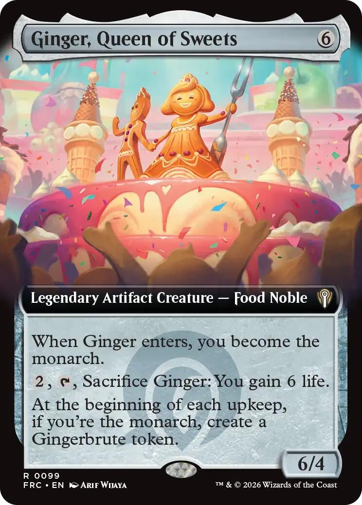 Image for Ginger, Queen of Sweets (Extended Art) (99) (Commander: Reality Fracture) - Magic: The Gathering