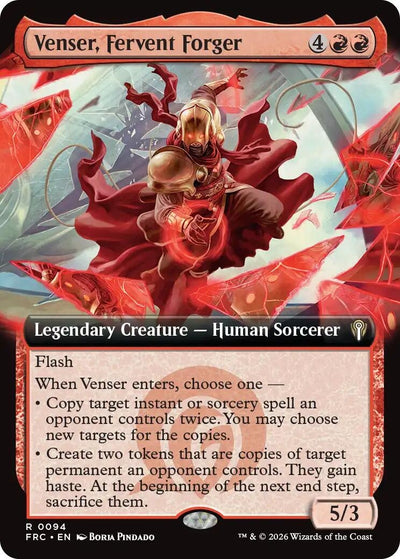 Venser, Fervent Forger (Extended Art) (94) (Commander: Reality Fracture)