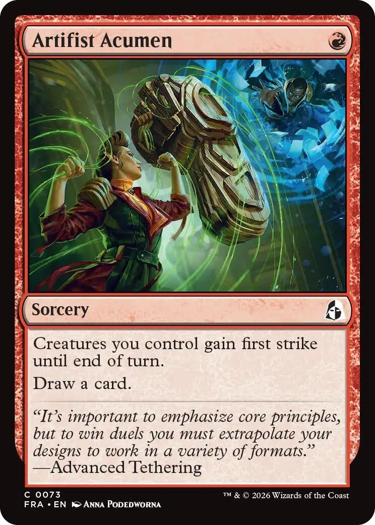 Image for Artifist Acumen (73) (Reality Fracture) (Foil) (FRA) - Magic: The Gathering