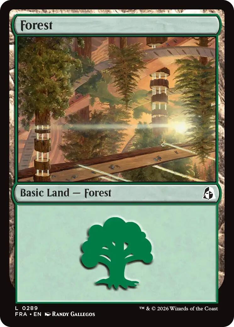 Image for Forest (0289) (289) (Reality Fracture) (Foil) (FRA) - Magic: The Gathering