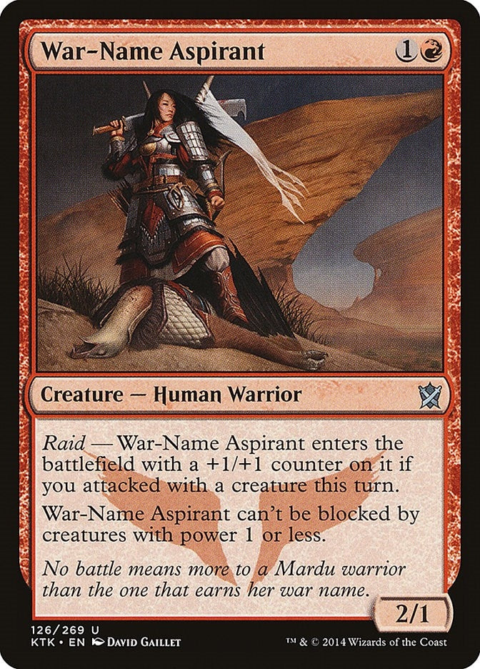 War-Name Aspirant (126) (Khans of Tarkir)