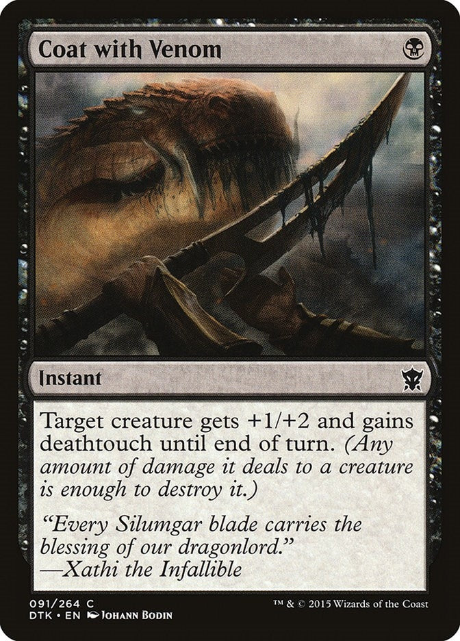 Coat with Venom (91) (Dragons of Tarkir)